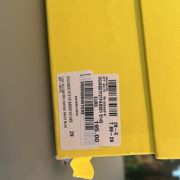 Off-White in box 📦 white & blue (unisex ) size 29 - Picture 6 of 7
